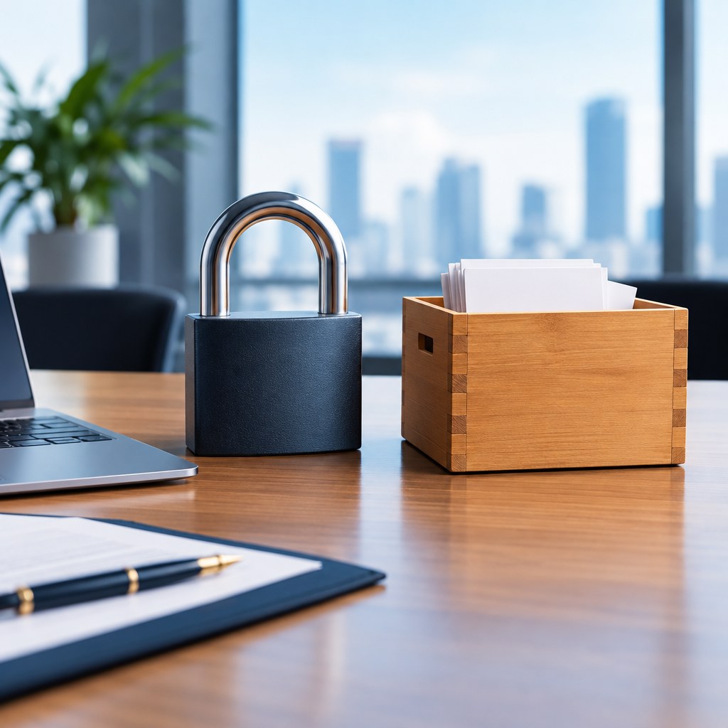 Illustration of a padlock beside order documents, symbolizing a time-limited stock commitment